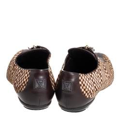 Louis Vuitton Brown Leather Pony Hair Slip On Sneaker Size 40.5