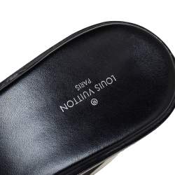 مملوكة مسبقًا Louis Vuitton Damier Ebene Canvas Lock It Slide Sandals Size 40