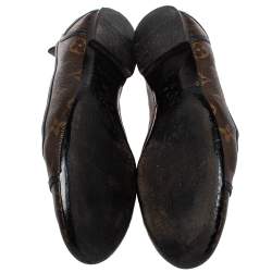 Pre Owned Louis Vuitton Monogram Coated Canvas New Revival Ballet Flats Size 40