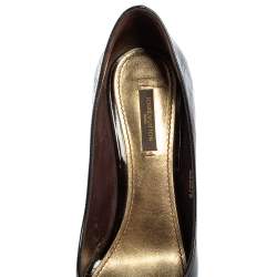 Pre Owned حذاء كعب عالي لوي فيتون نو داوت فيرنيه مونوغرامي أسود مقاس 38.5