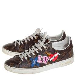 Louis Vuitton Brown Monogram  Canvas Sneakers Size 37