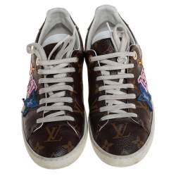 Louis Vuitton Brown Monogram  Canvas Sneakers Size 37