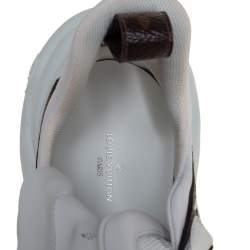 Louis Vuitton White/Brown Leather And Monogram Canvas Archlight Sneakers Size 37
