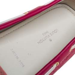 مملوكة مسبقًا Louis Vuitton Pink Leather Gloria Loafers Size 38