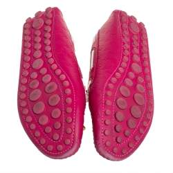 مملوكة مسبقًا Louis Vuitton Pink Leather Gloria Loafers Size 38