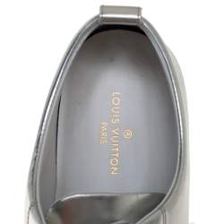 Pre Owned حذاء رياضي لوي فيتون عنق منخفض جلد فضي مقاس 40