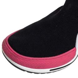 Louis Vuitton Black Knit Fabric Archlight Sock High Top Sneaker Boots Size 38