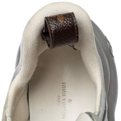 Louis Vuitton Silver/White Leather And Mesh  Archlight  Sneakers Size 38.5