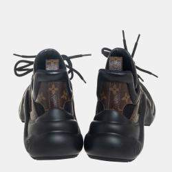 Louis Vuitton Black Neoprene and Monogram Canvas Archlight Sneakers Size 39