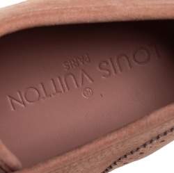 مملوكة مسبقًا حذاء رياضي لوي فيتون منخفض من أعلى جلد نوبوك بروغي بيج مقاس 38