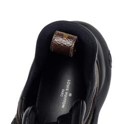 Pre Owned حذاء رياضي لوي فيتون أرشلايت كانفاس مونوغرامي ونايلون أسود/بني مقاس 40