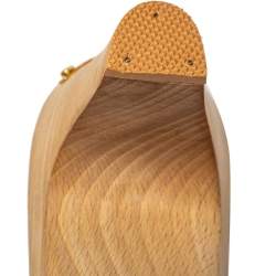 مملوكة مسبقًا Louis Vuitton Tan Leather Wooden Slide Clog Sandals Size 40.5