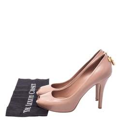 مملوكة مسبقًا Louis Vuitton Beige Leather Oh Really! Peep Toe Pumps Size 39