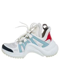 Louis Vuitton Multicolor Nylon And Leather Archlight Low Top Sneakers Size 38