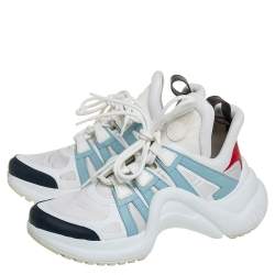 Louis Vuitton Multicolor Nylon And Leather Archlight Low Top Sneakers Size 38