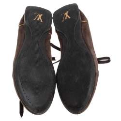 Louis Vuitton Monogram Canvas and Suede Energie Sneakers Size 35.5