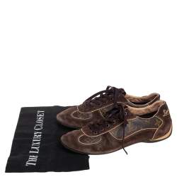 Louis Vuitton Monogram Canvas and Suede Energie Sneakers Size 35.5