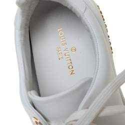 Louis Vuitton White Leather Frontrow Sneakers Size 35