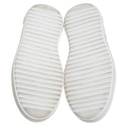 Louis Vuitton White Leather Logo Time Out Sneakers Size 36