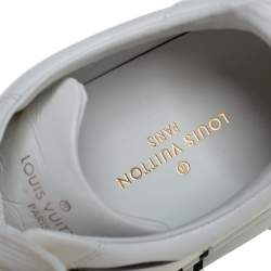 Louis Vuitton White Leather Logo Time Out Sneakers Size 36