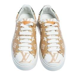 Louis Vuitton Multicolor Monogram Canvas Giant Time Out Sneakers Size 36