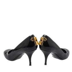 مملوكة مسبقًا Louis Vuitton Black Patent Leather Oh Really! Pumps Size 37.5