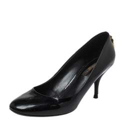 مملوكة مسبقًا Louis Vuitton Black Patent Leather Oh Really! Pumps Size 37.5
