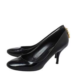 مملوكة مسبقًا Louis Vuitton Black Patent Leather Oh Really! Pumps Size 37.5
