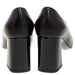 مملوكة مسبقًا Louis Vuitton Black Leather Madeleine Pumps Size 37.5