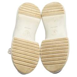 Louis Vuitton White/Blue Mesh And Leather Archlight Low Top Sneakers Size 38