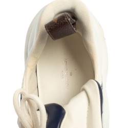 Louis Vuitton White/Blue Mesh And Leather Archlight Low Top Sneakers Size 38
