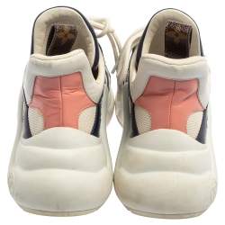 Louis Vuitton White/Blue Mesh And Leather Archlight Low Top Sneakers Size 38