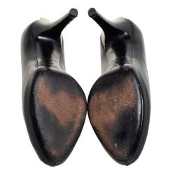 Pre Owned حذاء كعب عالي لوي فيتون أوه ريلي! جلد أسود مقاس 38