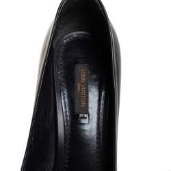 Pre Owned حذاء كعب عالي لوي فيتون أوه ريلي! جلد أسود مقاس 38