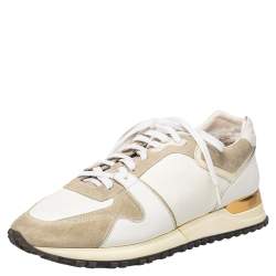 Run away leather trainers Louis Vuitton White size 37.5 EU in Leather -  33086305