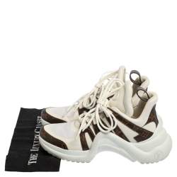 Louis Vuitton White Monogram Canvas and Mesh LV Archlight Sneakers Size 42