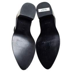Pre Owned Louis Vuitton Black Patent Leather Chelsea Ankle Boots Size 37