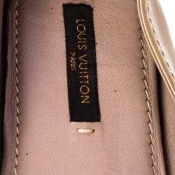 Pre Owned Louis Vuitton Gold Patent Leather Ballet Flats Size 36
