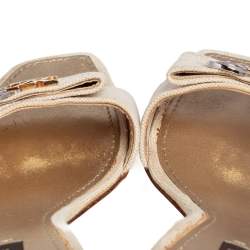 مملوكة مسبقًا Louis Vuitton Beige Canvas Love Slides Size 40