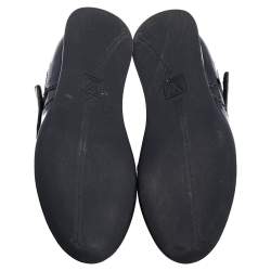 Pre Owned Louis Vuitton Black Patent Leather Velcro Sneakers Size 38