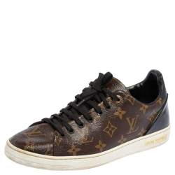 Louis Vuitton Monogram Canvas and Patent Leather Frontrow Low Top Sneakers Size 40