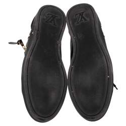 مملوكة مسبقًا حذاء رياضي لوي فيتون بانشي جلد امبراينت مونوغرامي بعنق مرتفع مقاس 39