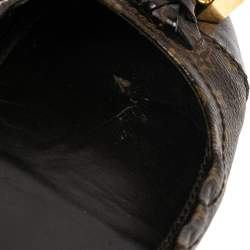 Pre Owned Louis Vuitton Monogram Canvas and Patent Leather Lovely Scrunch Ballet Flats Size 40