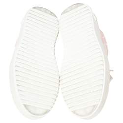 Louis Vuitton Pink Monogram Canvas and Leather Time Out Sneakers Size 37
