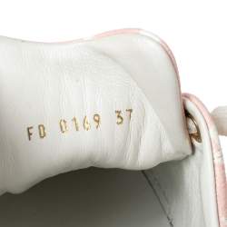 Louis Vuitton Pink Monogram Canvas and Leather Time Out Sneakers Size 37