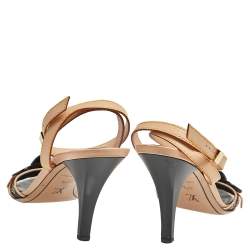 Pre Owned Louis Vuitton Black Multicolor Monogram Canvas Open Toe Ankle Strap Sandals Size 37.5