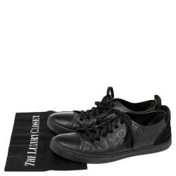 مملوكة مسبقًا Louis Vuitton Black Monogram Empreinte Leather And Suede Low Top Sneakers Size 38