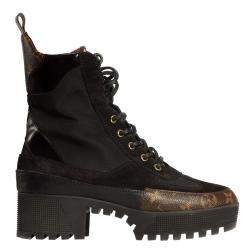 louis vuitton monogram combat boots