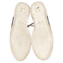 مملوكة مسبقًا Louis Vuitton Gold Monogram Canvas and Leather Stellar Sneaker Boots Size 40