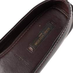 مملوكة مسبقًا Louis Vuitton Amarante Patent Leather Oxford Ballet Flats Size 35